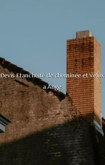 Devis Etanchéité de cheminée et Velux a Ange