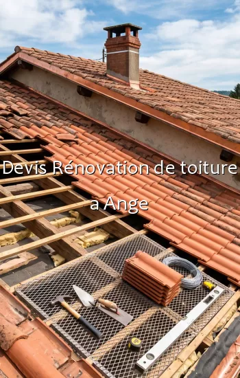 Devis Rénovation de toiture a Ange